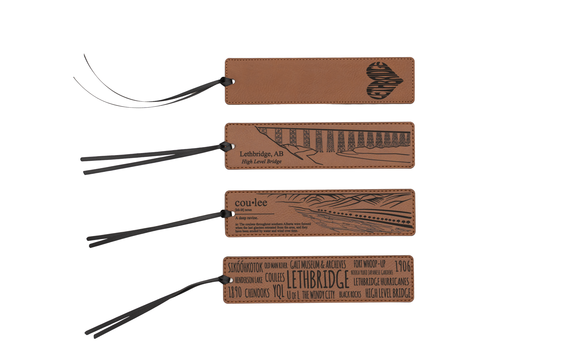 Lethbridge Leather Bookmark