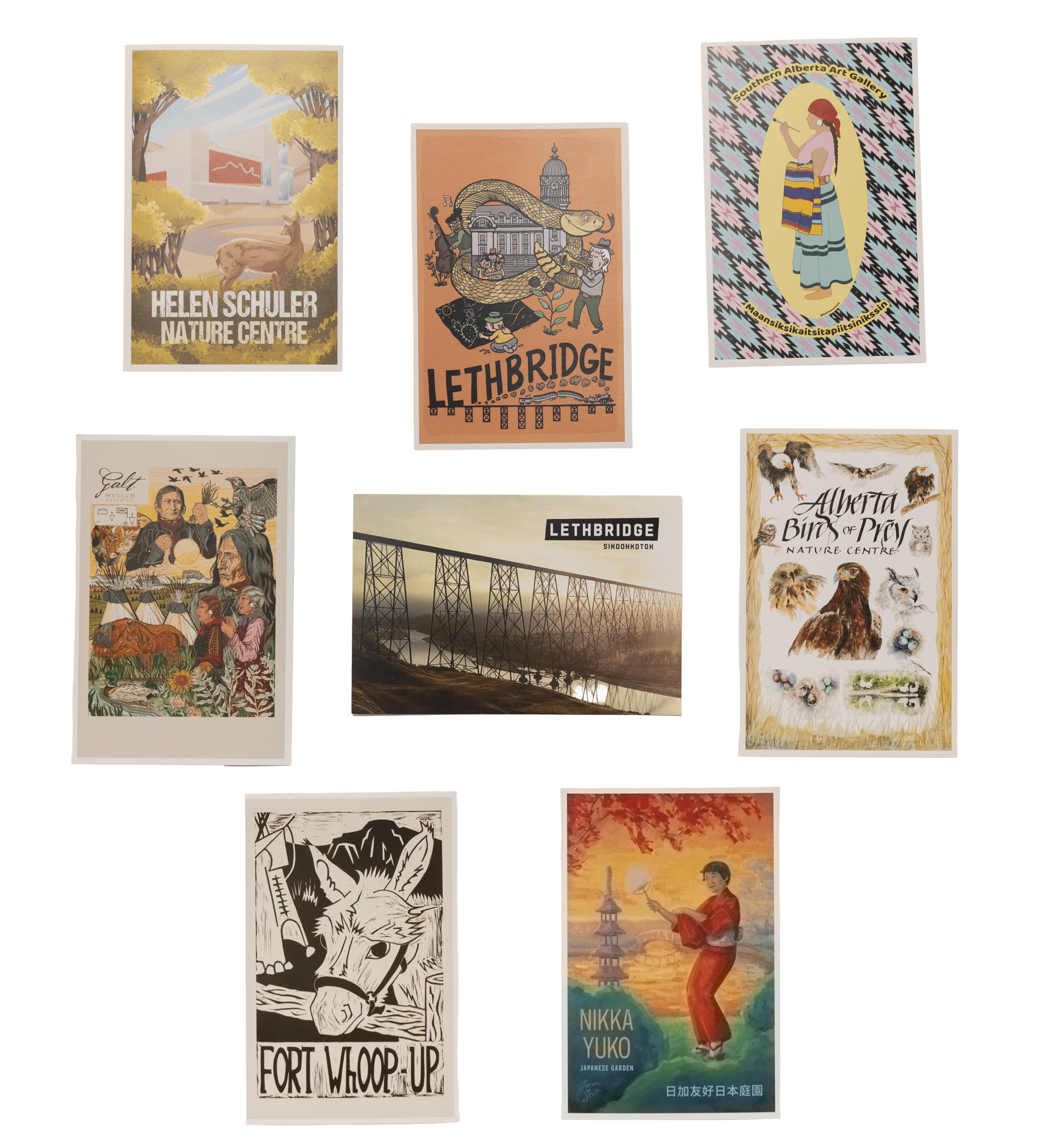 Local Attractions Postcards